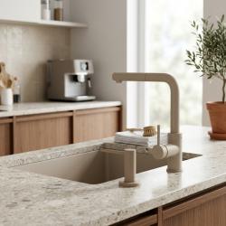 modern-beige-kitchen-faucet-in-sink